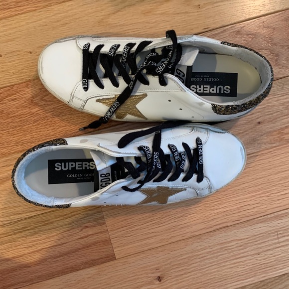 Golden goose superstar (white cocco glitter gold) - Picture 3 of 9